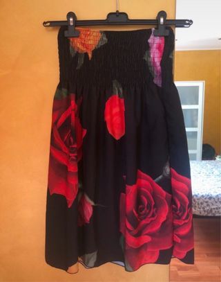 Gonna floreale con rose