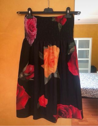 Gonna floreale con rose