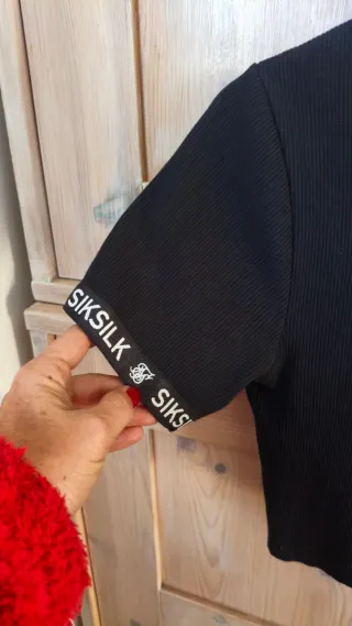 Camiseta corta SikSilk negra