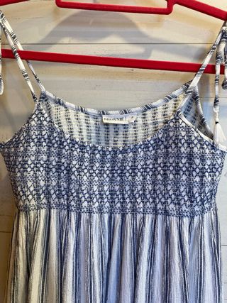 Top niña Brownie blanco y azul talla P