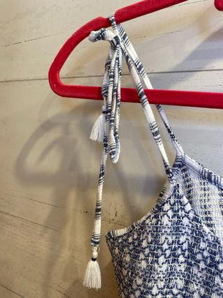 Top niña Brownie blanco y azul talla P