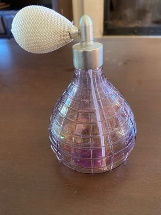 Frascos de perfume de vidrio Vintage Rosa y Azul