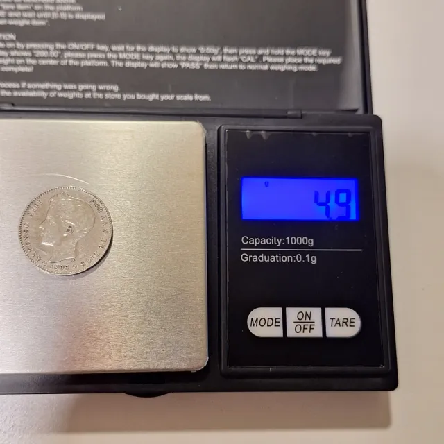 1 Peseta Alfonso XIII 1899