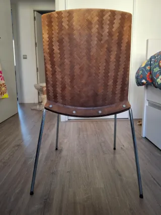 Silla Ikea madera marrón