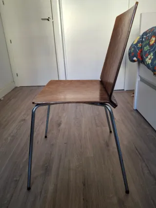 Silla Ikea madera marrón