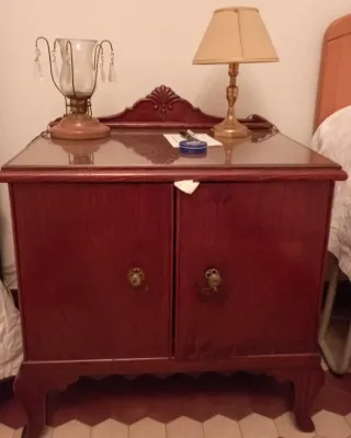 Mesitas Vintage Madera y Cristal