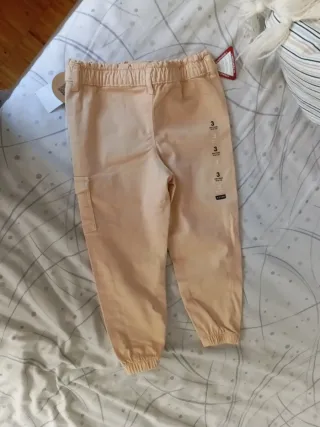 Pantaloni cargo bambina pesca. Età: 3 anni.