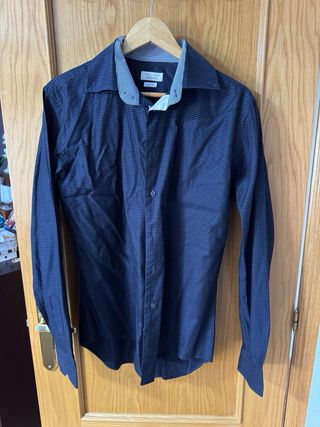 Lote 3 Camisas Hombre Azul/Blanco slim fit