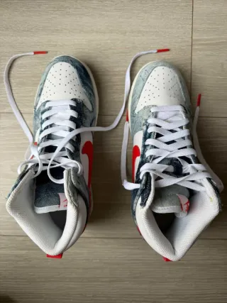 Nike Dunk High Washed Denim