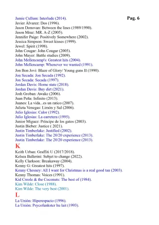 CD'S originales. Listado No 1, Más de 600 Títulos.