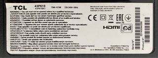Televisor TCL 43 pulgadas