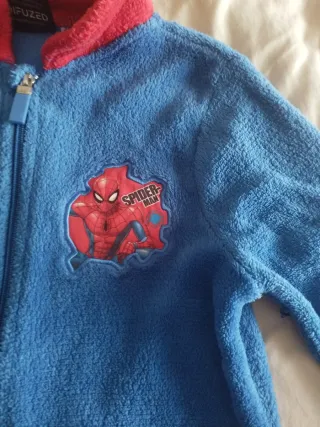 Vestaglia pile Spiderman 5 anni 110 cm