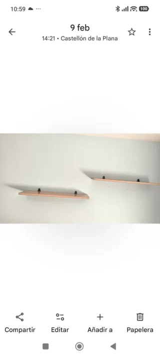 2 baldas de madera de pino