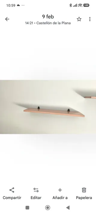 2 baldas de madera de pino