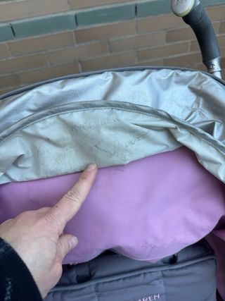 Carrito Maclaren plegable gris