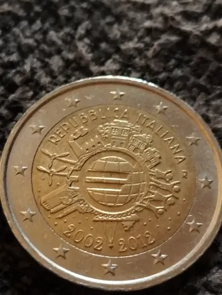 Moneda 2 Euros Italia 2002-2012