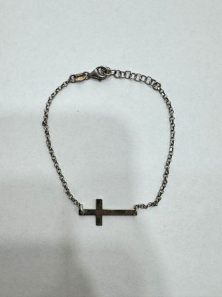 Pulsera Plata Cruz