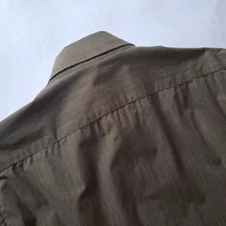 Camicia Uomo XXL 100% Cotone Marrone