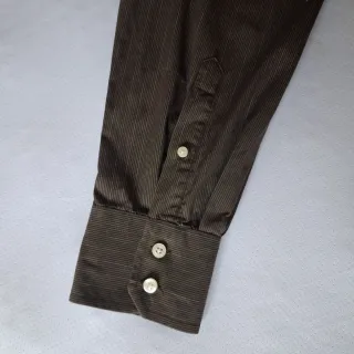 Camicia Uomo XXL 100% Cotone Marrone