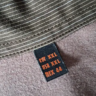 Camicia Uomo XXL 100% Cotone Marrone