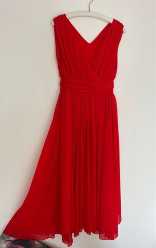 Vestido largo rojo