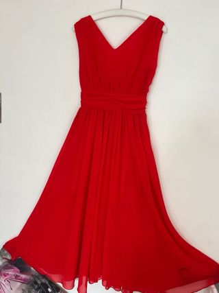 Vestido largo rojo