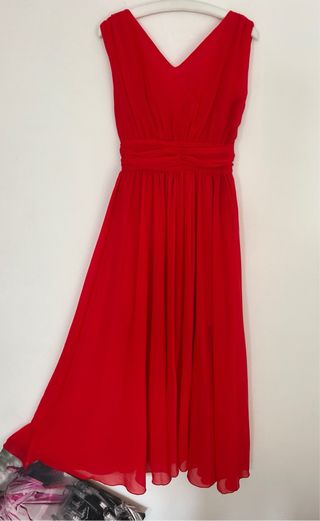 Vestido largo rojo