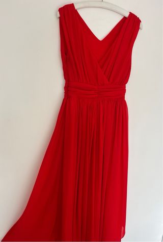Vestido largo rojo