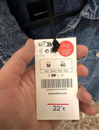 Cazadora vaquera Lefties Talla M
