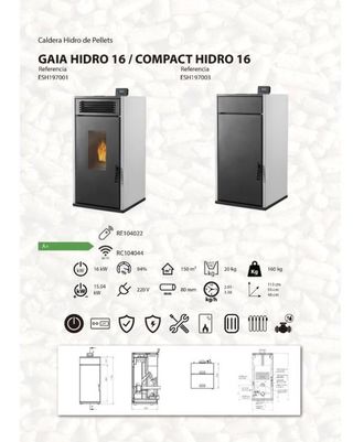 Caldera Hidro de Pellets Nueva SANT2016