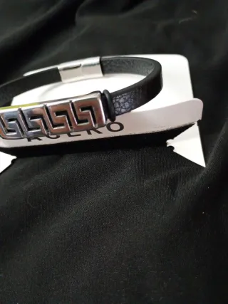 Pulsera Hombre Cuero y Acero