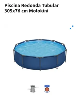 Piscina Redonda Tubular 305x76 cm