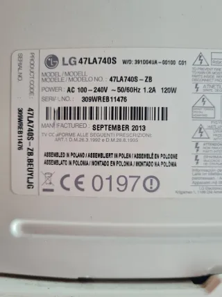 Botonera TV LG Blanca