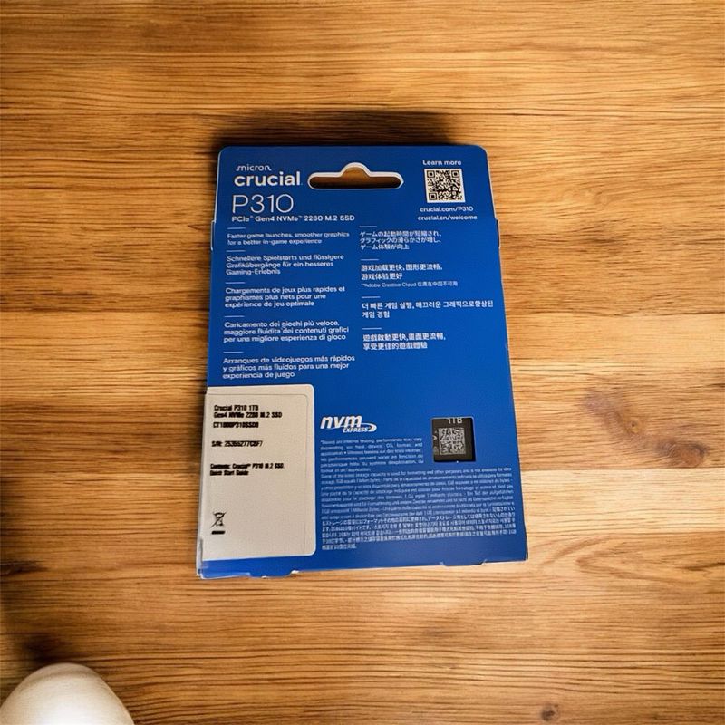 Crucial P310 NVMe 1TB NUEVO afbeelding 2