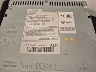 Sistema de Audio/Radio CD Hyundai Tucson 2018