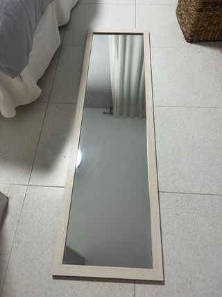 Specchio a figura intera beige