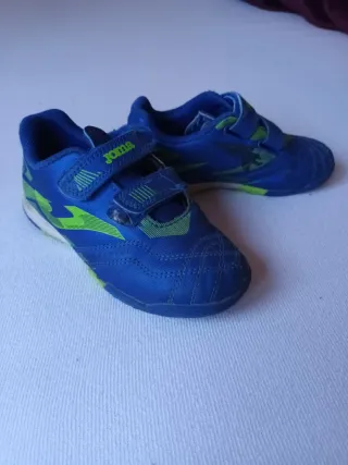 Botas de fútbol Joma niño azul y verde N 28