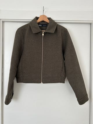 Chaqueta Zara Verde Militar
