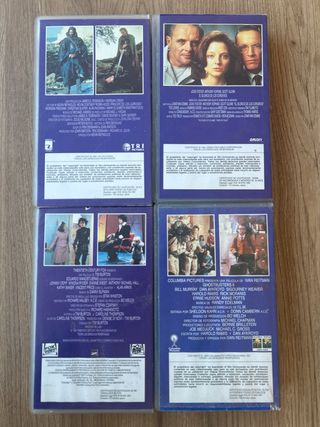 Lote 4 Películas VHS: El Silencio de los Corderos,