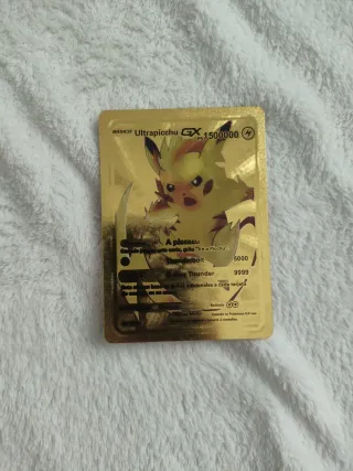 Carta Pokémon Dorada Exclusiva