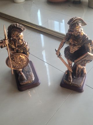 Conjunto Figuras Guerreros Romanos Bronce