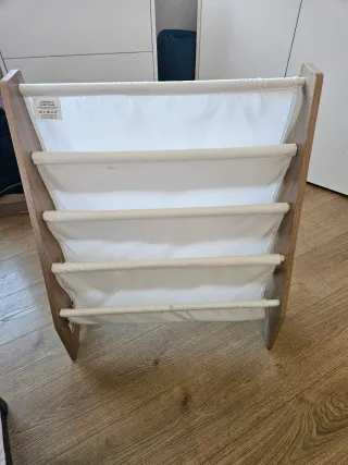 Estantería infantil madera y tela