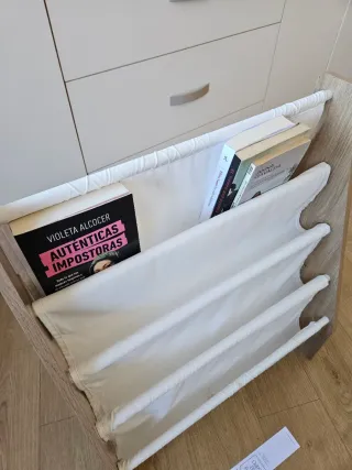 Estantería infantil madera y tela