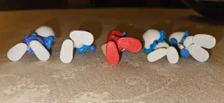 Serie di 5 Puffi Pejo/Schleich