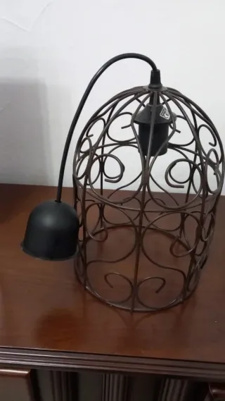 Lámpara de forja estilo vintage