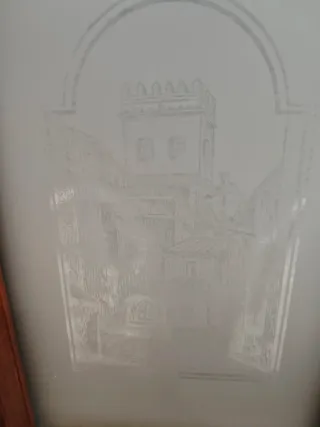 Puerta madera acristalada