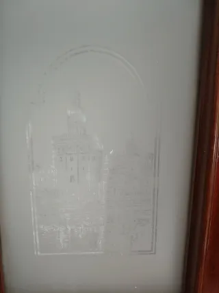 Puerta madera acristalada