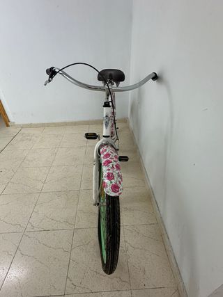 Bicicleta estilo americano con flores
