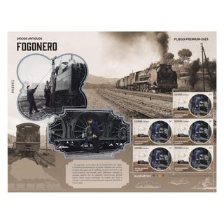 Pliego Premium Sellos Oficios Antiguos Fogonero