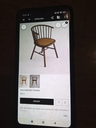 Juego de 2 sillas de madera